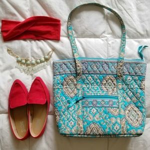 Vera Bradley quilted paisley tote